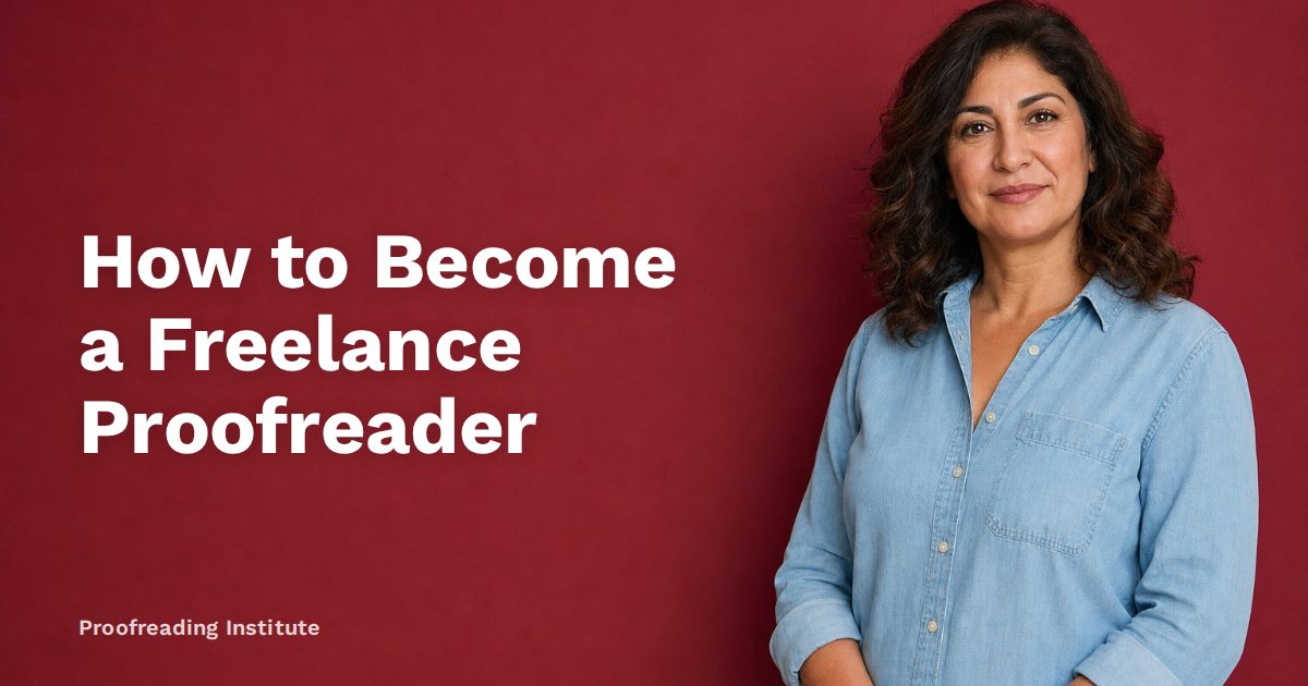 How to Become a Freelance Proofreader