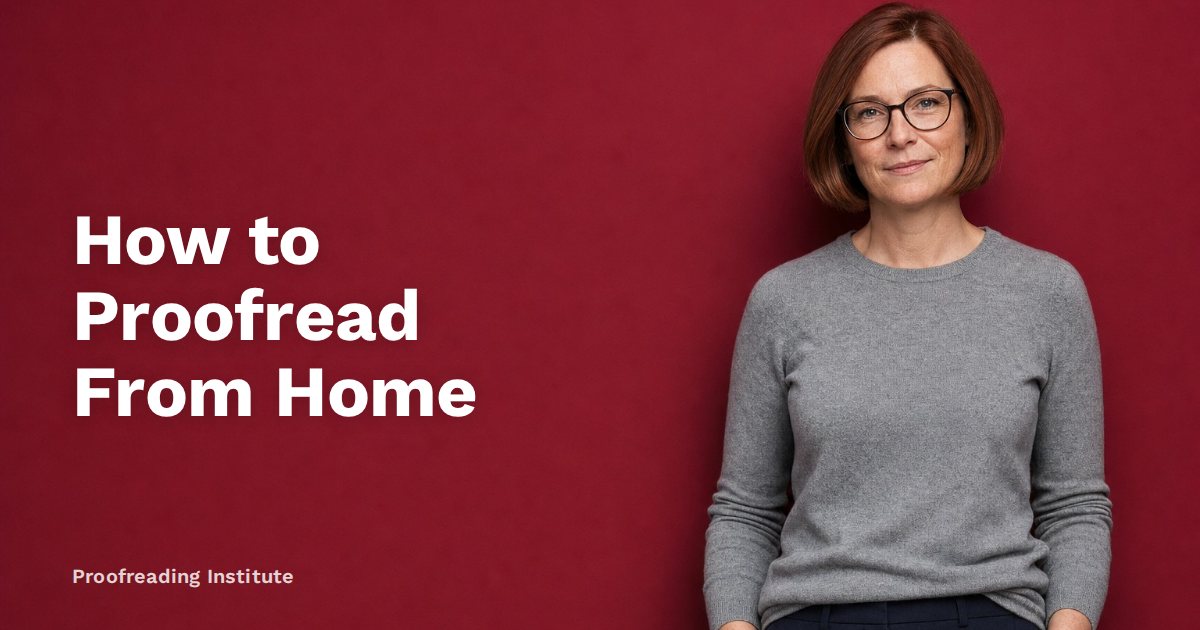 How to Proofread From Home