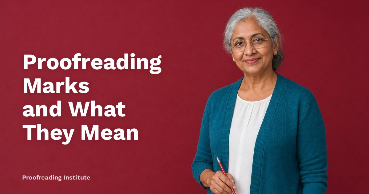 Proofreading Marks and What They Mean